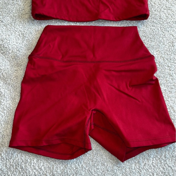 Red Athletic Tank and Shorts Set - Picture 2 of 7